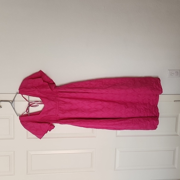 Serophine Women's Cotton Broderie Maternity and Nursing Dress sz 2 - Picture 5 of 14